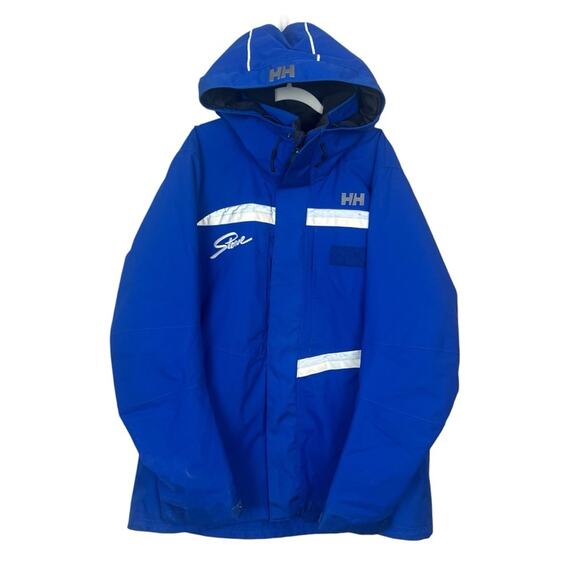Helly Hansen Stowe Ski Jacket Blue sz L Mens Insulated Heavyweight Primaloft - Picture 1 of 16